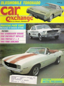 CAR EXCHANGE 1986 SEPT - '55 SUNLINER, '65 2+2, IMPALAS